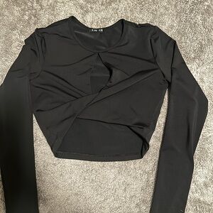 Aritzia Black Long Sleeve Top